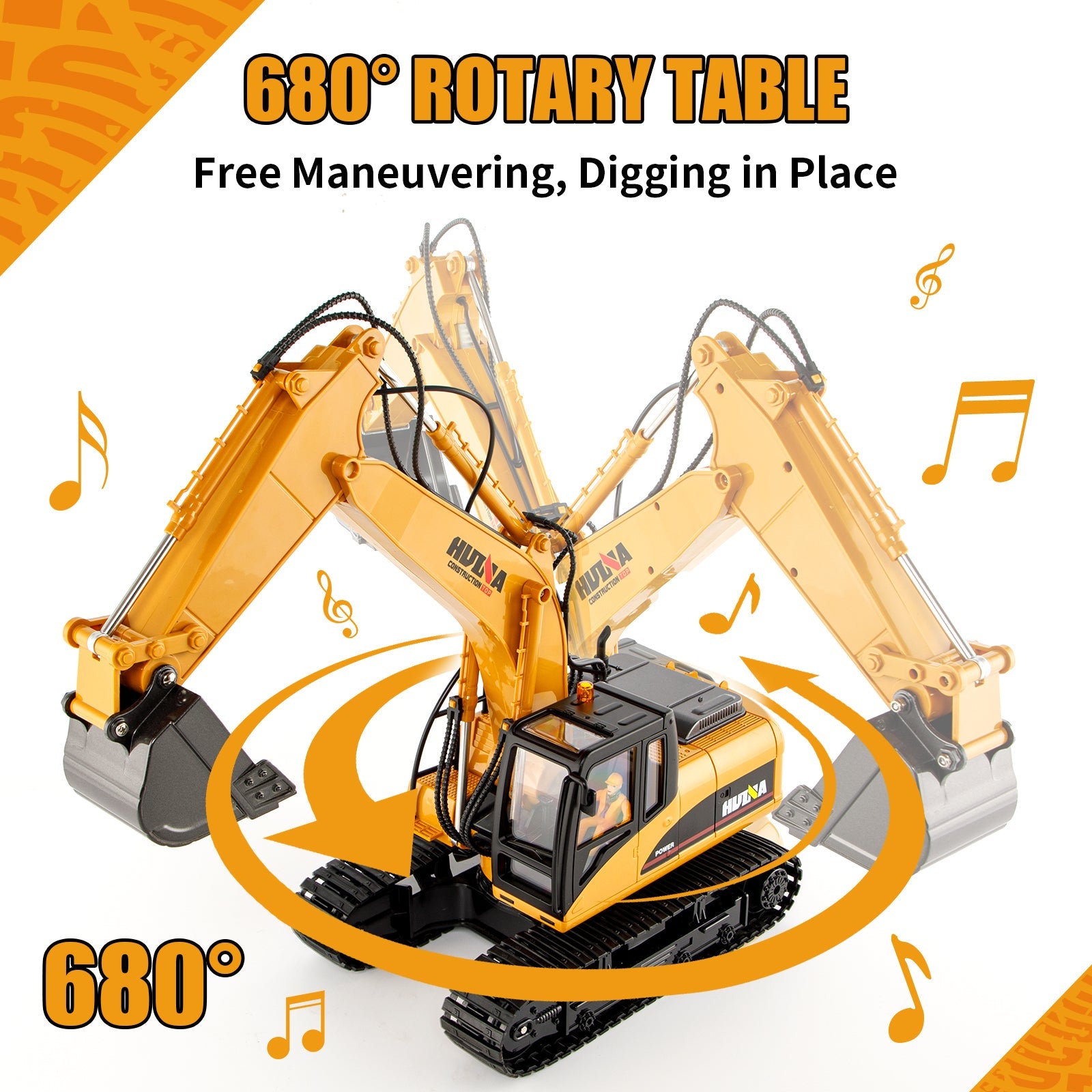 Huina 1535-1 1:14 RC Excavator (2025 MODEL)