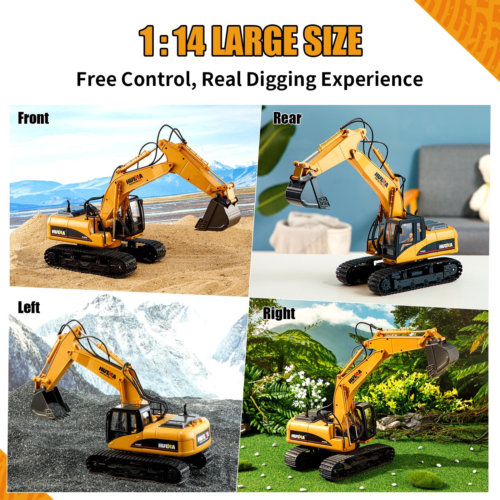Huina 1535-1 1:14 RC Excavator (2025 MODEL)