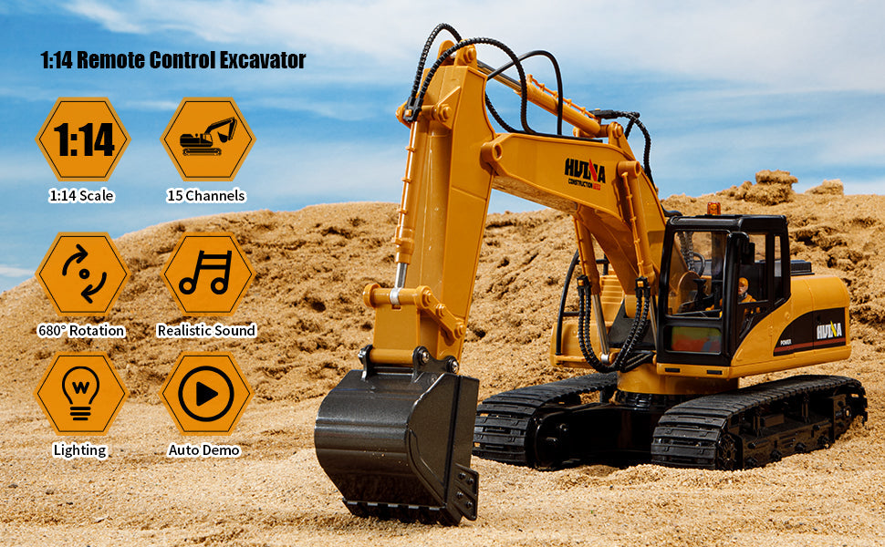Huina 1535-1 1:14 RC Excavator (2025 MODEL)