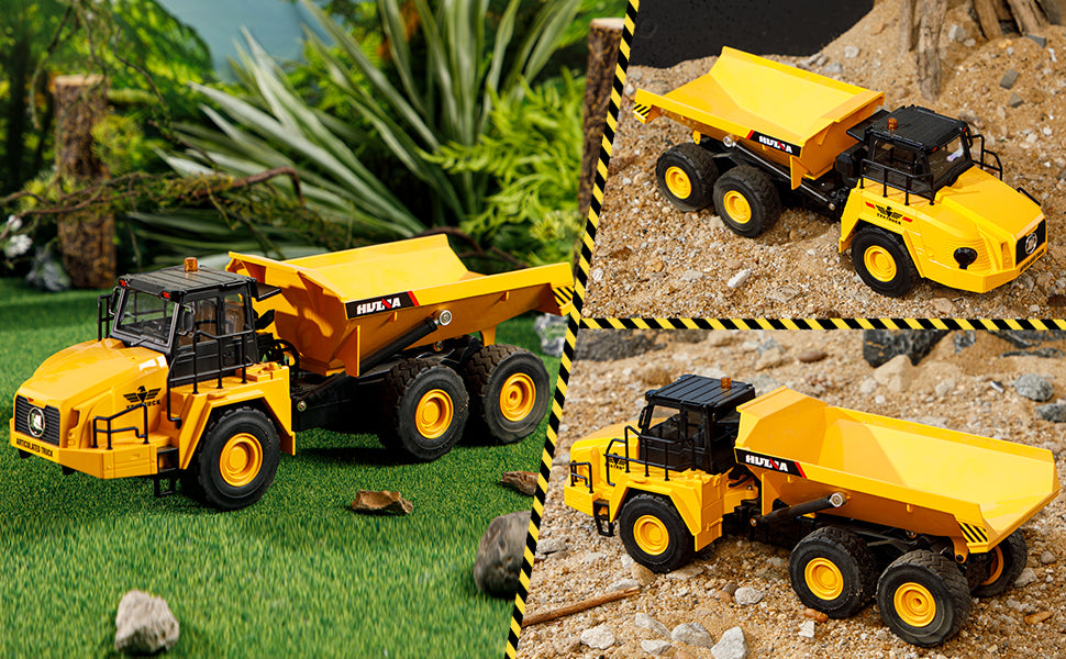 Huina 1553 1:16 Remote Control Dump Truck Toy 