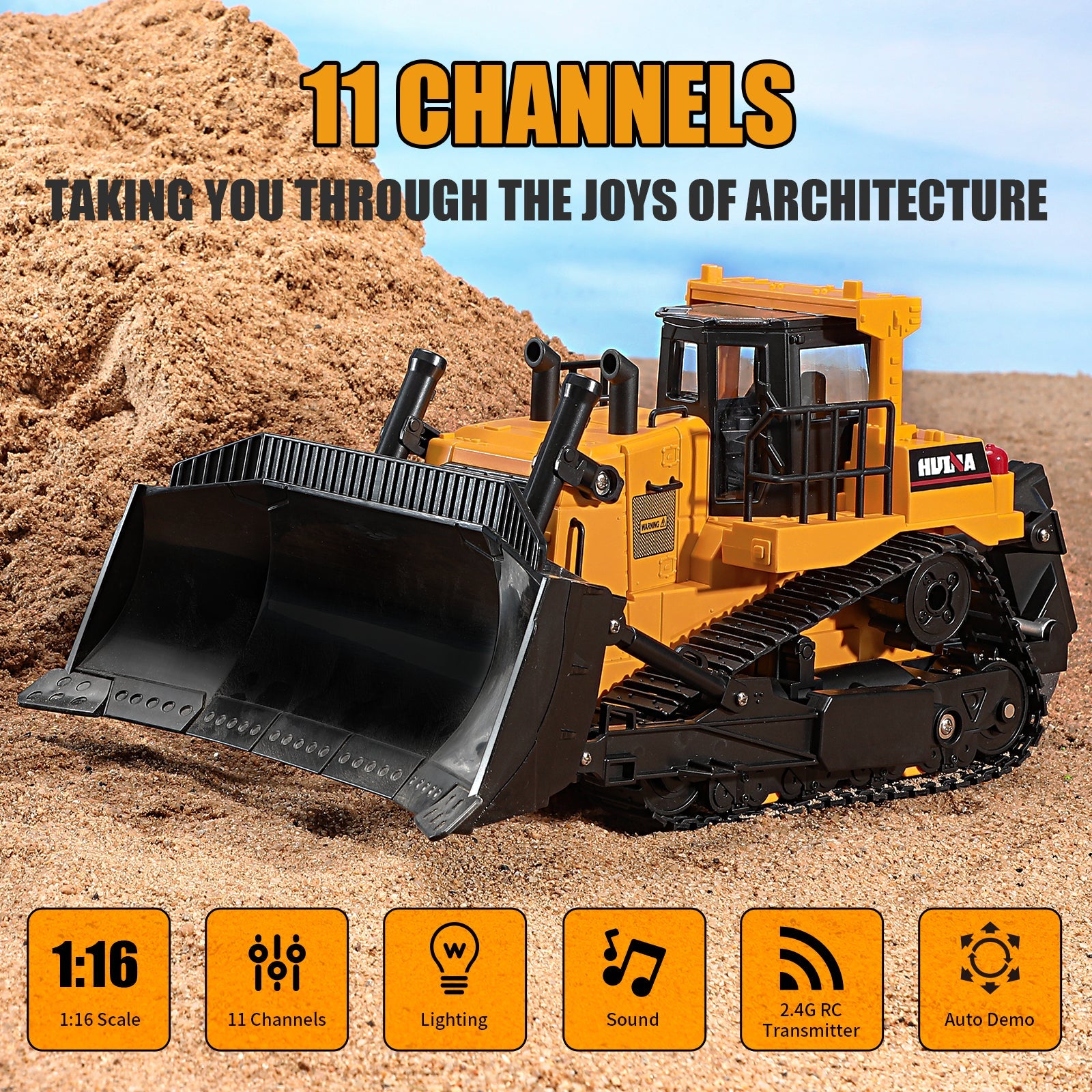 Huina 1554 1:16 RC Dumper (2025 MODEL)