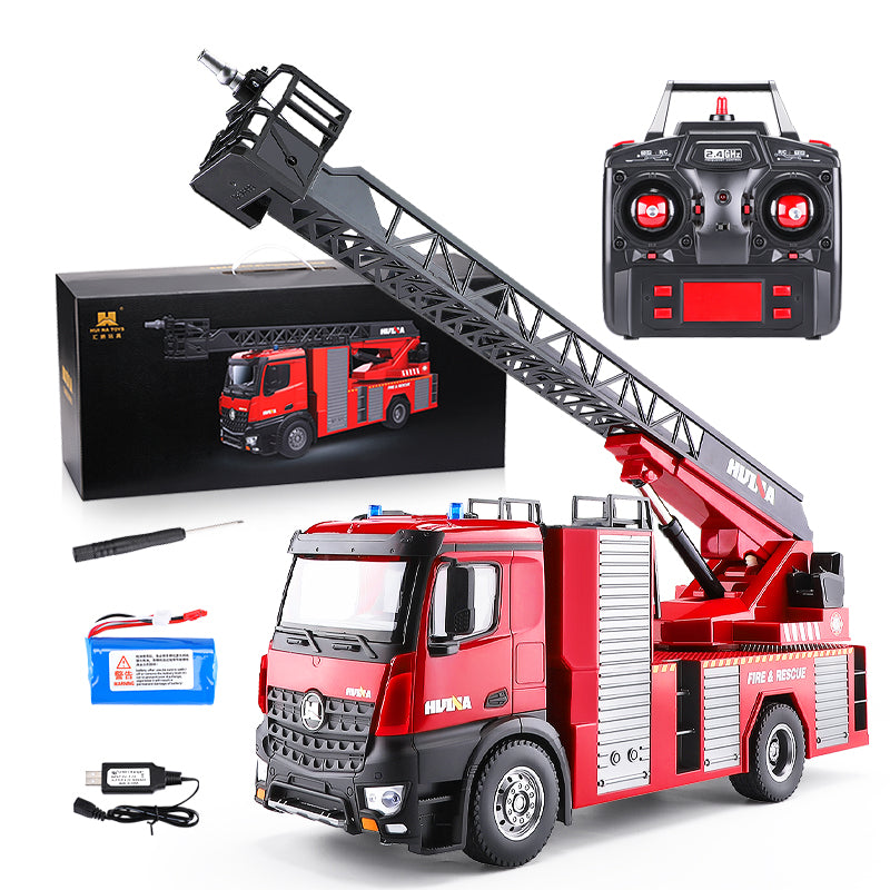 Huina 1561 1:14 Rc Simulation Fire Truck (2025 MODEL)