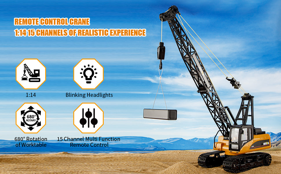 Huina 1572 1:14 RC Crane (2025 MODEL)