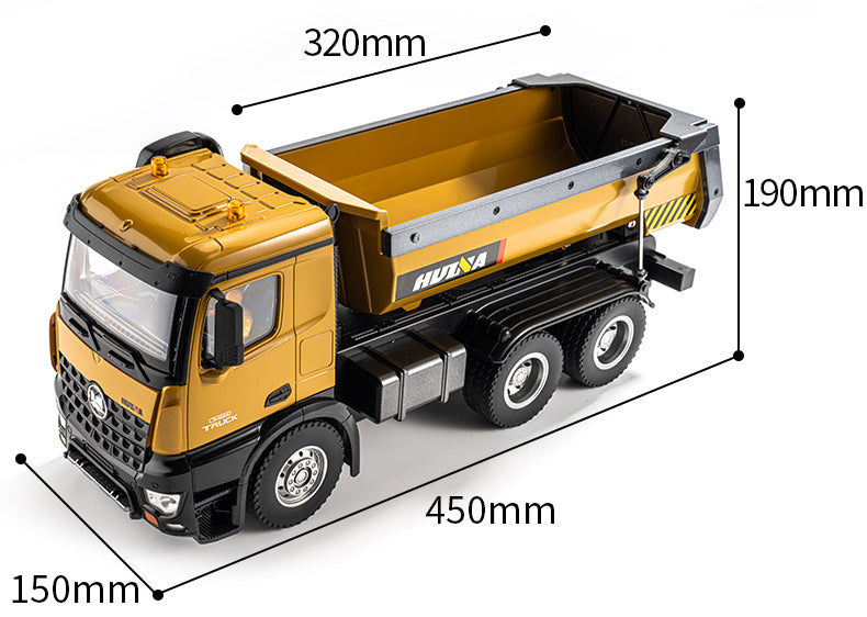Huina 1573 1:14 RC Dumping Engineering Truck (2025 MODEL)