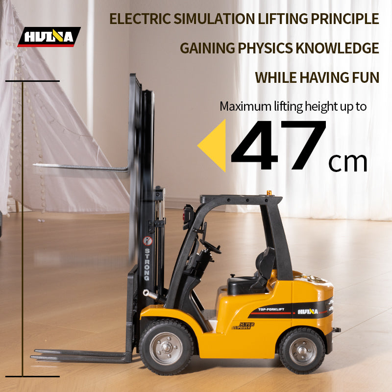 Huina 1577 1:10 Semi-alloy Remote Control Forklift Toy
