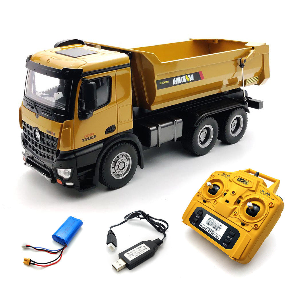 Huina 1582 1:14 All Metal Heavy Duty Dump Truck Toy (2025 MODEL)