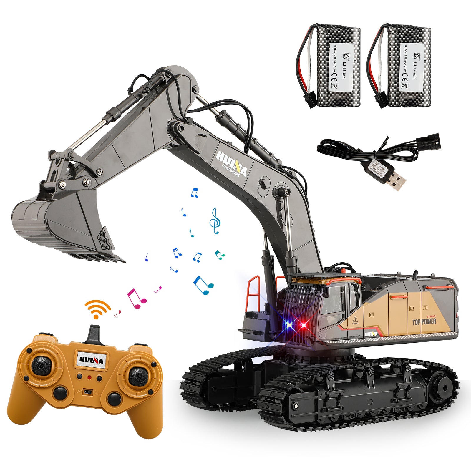 Huina 1592 1:14 Remote Control Excavator (2025 MODEL)